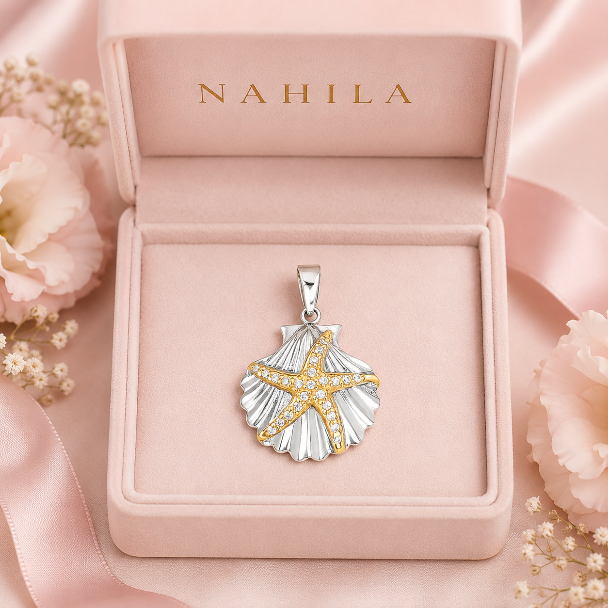 Charm Concha y estrella de Mar
