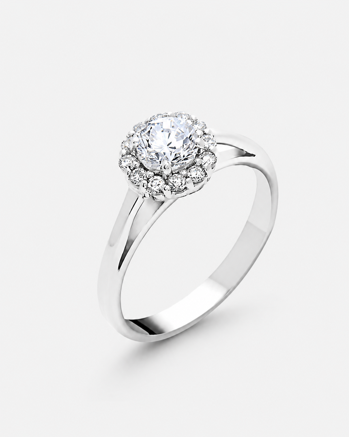 Sortija Flower clear zirconia