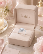 Sortija Flower clear zirconia