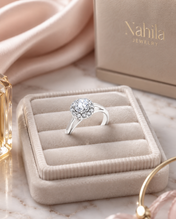 Sortija Flower clear zirconia